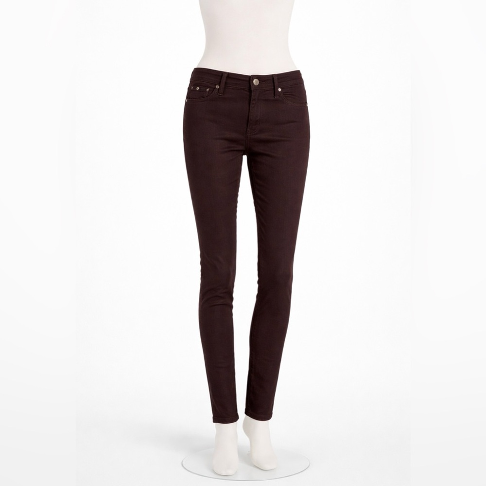 Fidelity Denim Brown Skinny Jeans Women’s Size 8 High-End Stretch Designer $210